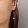 Золотые серьги Сердечки (арт. 1091556м) – изображение 2