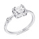 Серебряное кольцо с фианитами (арт. 7501/6108) – изображение 1