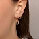 Золотые серьги без камней (арт. 1091605) – изображение 2