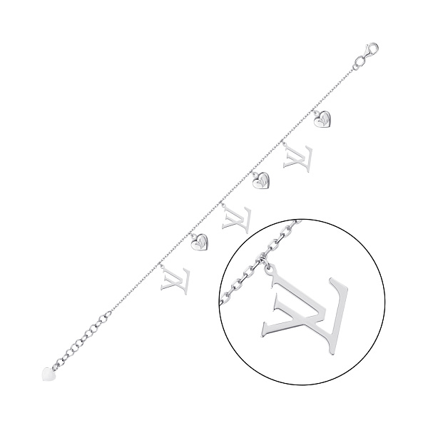 Браслет из серебра с подвесками (арт. 7509/2741) – изображение 1