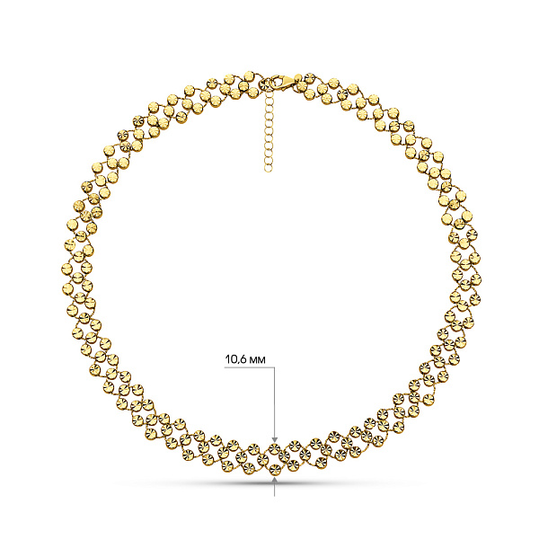 Кольє Francelli з жовтого золота (арт. 352948ж) – зображення 7