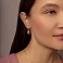 Сережки Капля из красного золота (арт. 1101222) – изображение 3