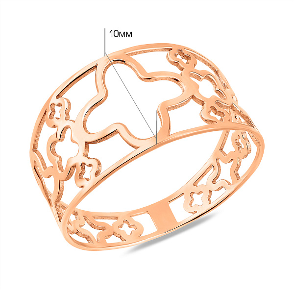 Кольцо из красного золота (арт. 141313) – изображение 6