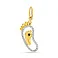 Золотая подвеска Ножки младенца с фианитами (арт. 423155ж) – изображение 1