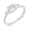 Кольцо из серебра с фианитами (арт. 7501/6045) – изображение 1