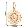 Золотая подвеска с фианитами (арт. 424148) – изображение 2