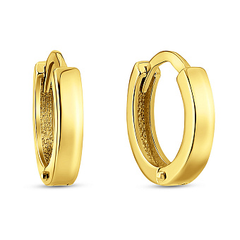 Фото Золотые серьги кольца (арт. 1101110ж)