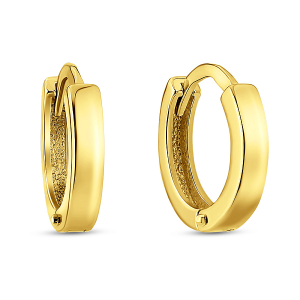 Золотые серьги кольца (арт. 1101110ж) – изображение 1