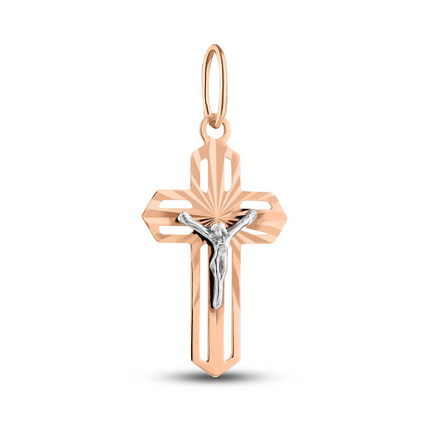 Золотой крестик с распятием (арт. 500007кб) – изображение 1