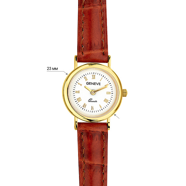 Золотые кварцевые часы (арт. 260235жбкр) – изображение 5