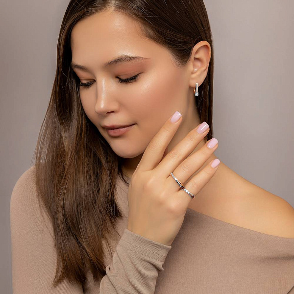 Золотое кольцо с бриллиантом (арт. К011103) – изображение 4