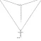 Серебряное колье Крестик с фианитами (арт. 7507/1477/1) – изображение 3
