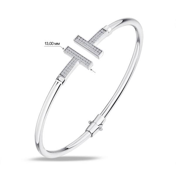 Браслет из серебра с фианитами (арт. 7509/2537) – изображение 2