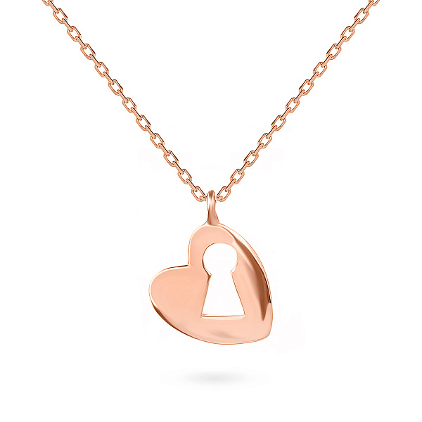 Золотое колье «Сердечко» (арт. 351173) – изображение 1
