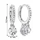 Серебряные серьги-кольца с подвесками (арт. 7502/9865/10) – изображение 2
