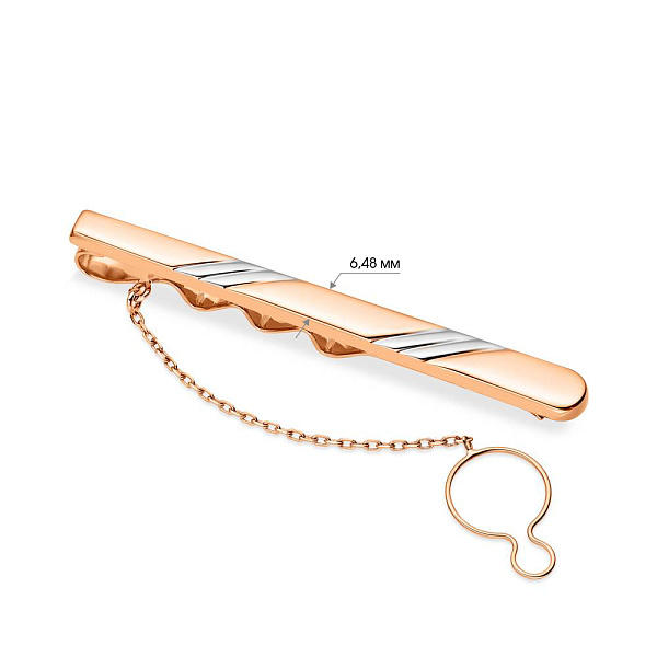 Зажим для галстука золотой (арт. 200079р) – изображение 2