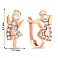 Детские золотые сережки Ангелочки с фианитами (арт. 1091056) – изображение 6