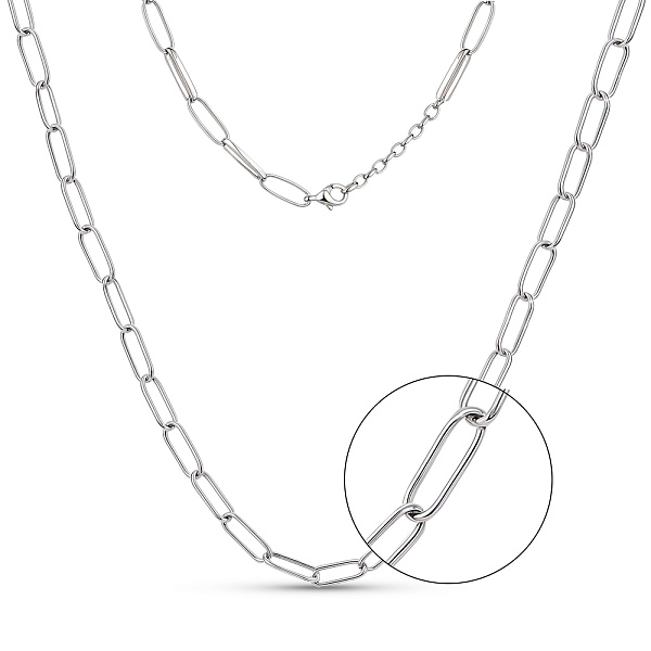 Серебряное колье без камней (арт. 7507/2104544) – изображение 1