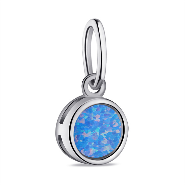 Серебряный подвес с опалом (арт. 7503/П2ОПГ/1166) – изображение 1