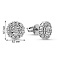 Золотые серьги пусеты с бриллиантами (арт. Т011723010б) – изображение 2