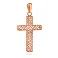 Крестик из красного золота (арт. 440863) – изображение 1