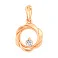 Подвес из красного золота с бриллиантом (арт. П011405005) – изображение 1