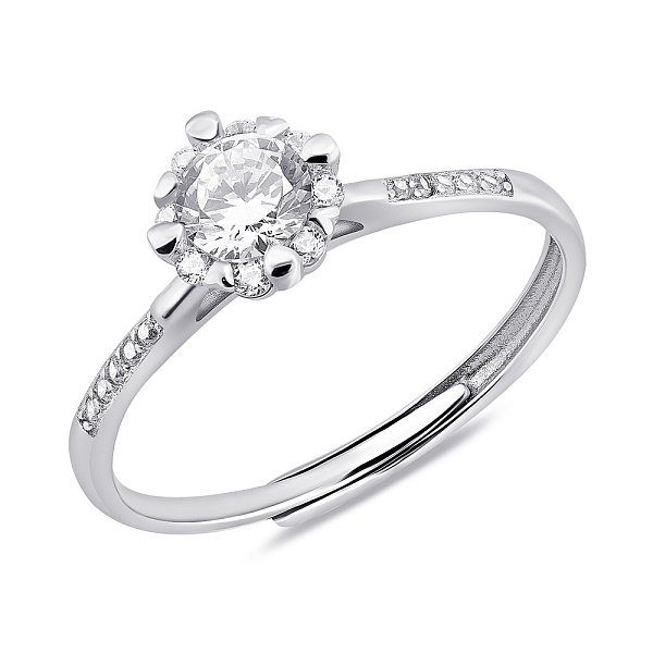 Кольцо из серебра с фианитамы (арт. 7501/8056) – изображение 1