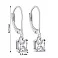 Серьги-подвески из серебра с фианитами (арт. 7502/4951) – изображение 2