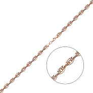 Золотое колье с декоративным плетением (арт. 350502)