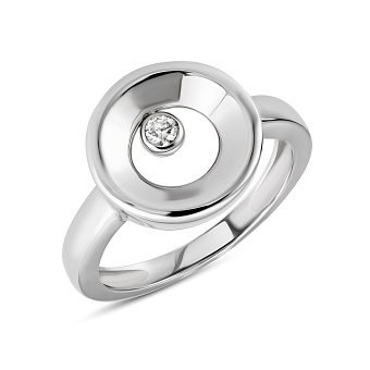 Золотое кольцо с фианитом (арт. 154530б)