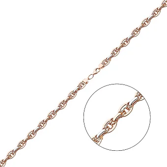 Золотое колье с декоративным плетением (арт. 350502)