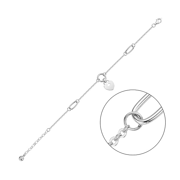 Золотой браслет с фианитом (арт. 326738б) – изображение 1