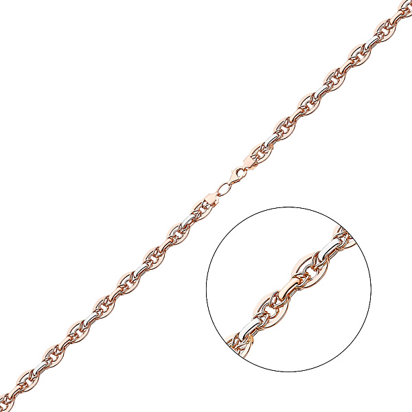 Золотое колье с декоративным плетением (арт. 350502) – изображение 1