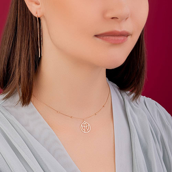 Золотое колье Ангел (арт. 352549) – изображение 4