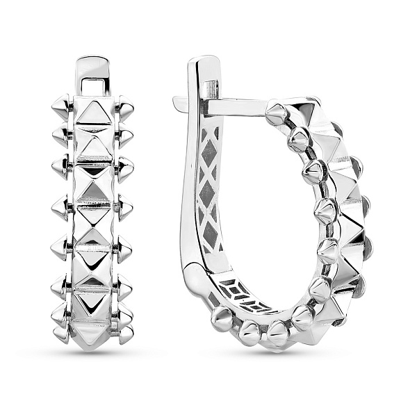 Серьги из белого золота (арт. 1091644б) – изображение 1