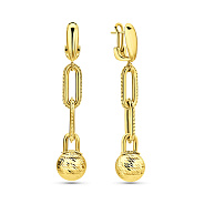 Серьги Francelli из желтого золота (арт. 1091358ж)