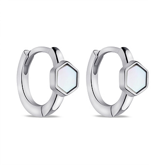 Серебряные серьги с перламутром (арт. 7502/9603/10п)