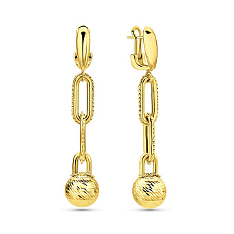 Фото Серьги Francelli из желтого золота (арт. 1091358ж)