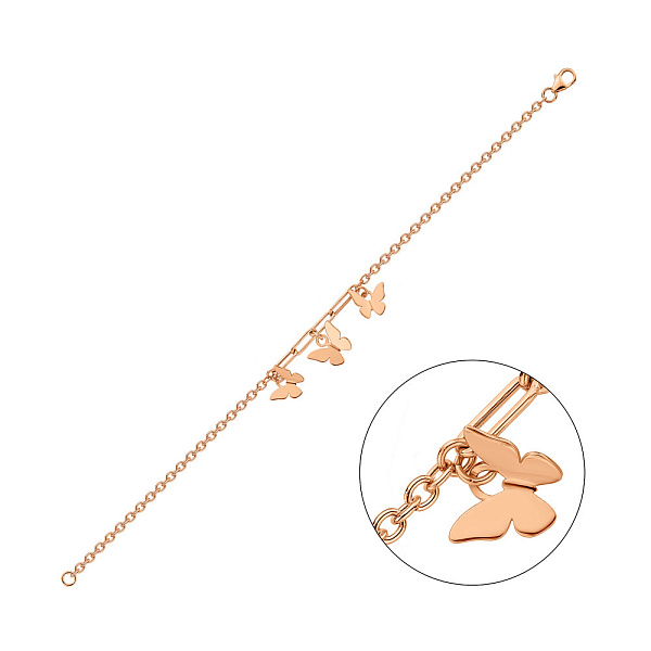 Золотий браслет Метелики (арт. 3261029) – зображення 1