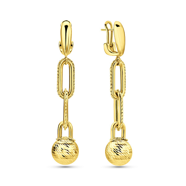 Серьги Francelli из желтого золота (арт. 1091358ж) – изображение 1