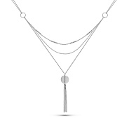 Фото Колье Francelli из белого золота без камней (арт. 360318/3бм)