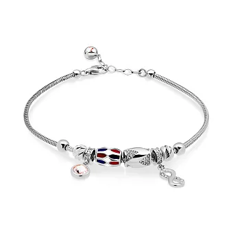 Браслет из золота с эмалью и фианитами (арт. 325095бецвП2)