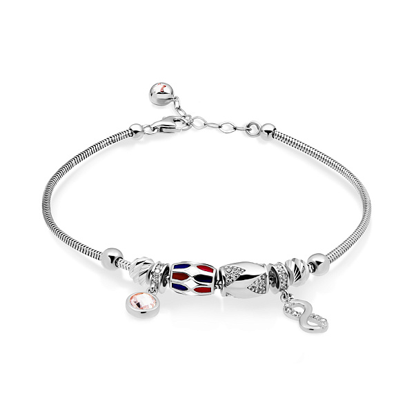 Браслет из золота с эмалью и фианитами (арт. 325095бецвП2) – изображение 1