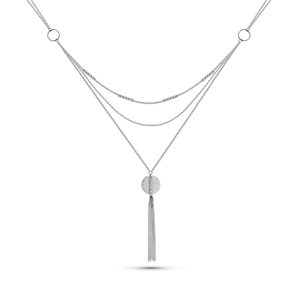 Кольє Francelli з білого золота без каміння (арт. 360318/3бм) – зображення 1