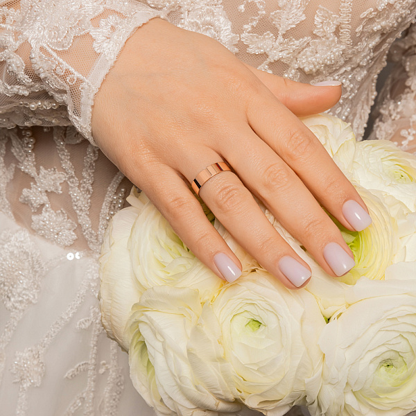 Обручальное кольцо «Американка» золотое (арт. 239180) – изображение 3