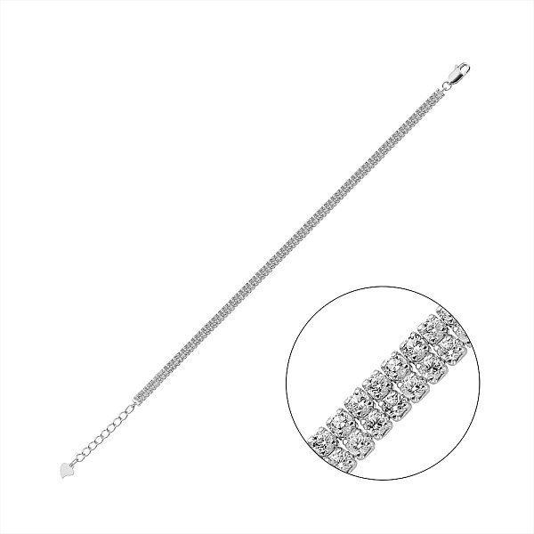 Серебряный браслет с фианитами (арт. 7509/1580042) – изображение 1