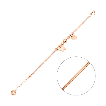 Браслет из красного золота с подвесками (арт. 326898П2)