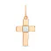 Золотой крестик с фианитом (арт. 500638) – изображение 1