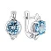 Серебряные серьги с топазом (арт. 7502/2193722Пг) – изображение 1