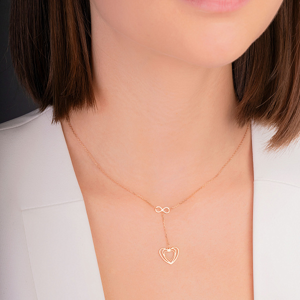 Золотое колье без камней (арт. 352495) – изображение 3